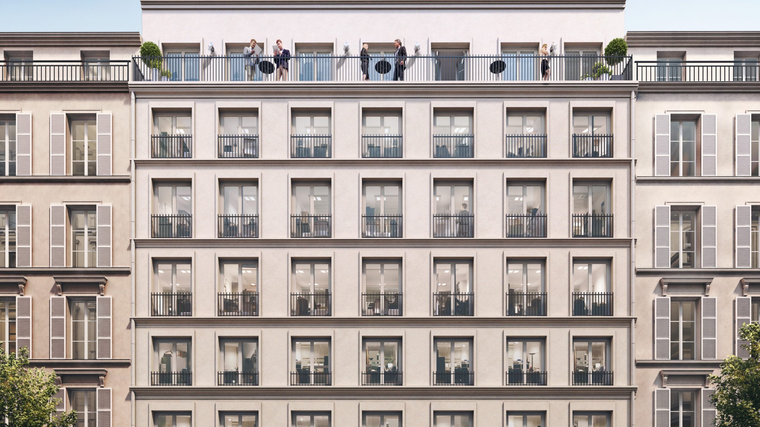 Maif - Bâtiment Trévise - Façade Rue