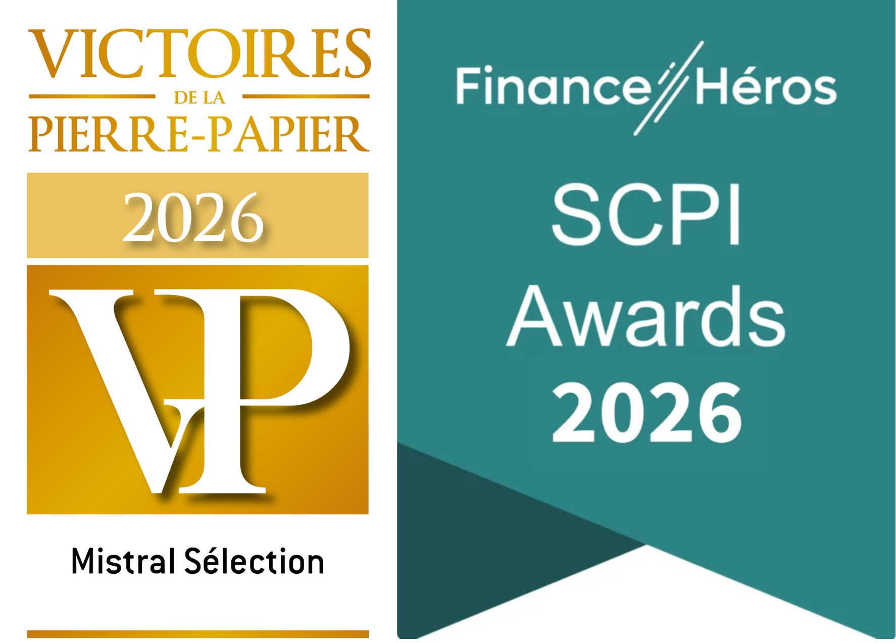 Mistral Sélection récompensée aux Victoires de la Pierre-Papier 2026 et aux SCPI Awards 2025 de Finance Héros